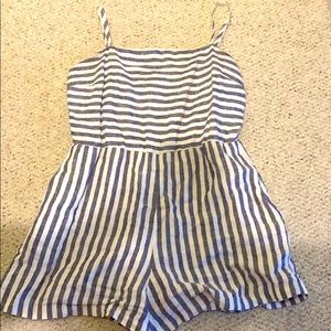 Striped romper